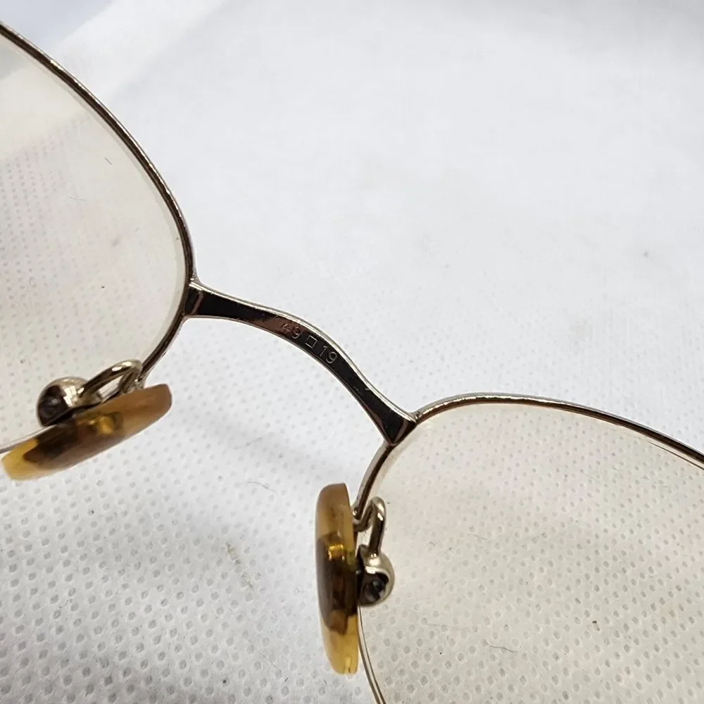Brooks Brothers Gold & Brown Prescription Glasses Frames
